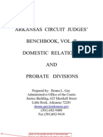 Domestic Relations and Probate Benchbook 2009