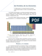 La Tabla Periódica de Los Elementos