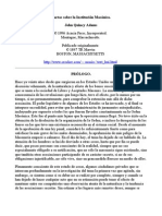 Cartas Sobre La Institución Masónica