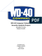 WD-40 Company Valuation - Final3