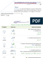 Verse (4:1) - Word by Word: Quranic Arabic Corpus