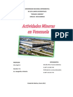 Actividades Mineras en Venezuela