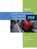 Software Requirement Specification For Bank Management System