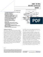 Ad9851 Cmos 180 MHZ Dds/Dac Synthesizer