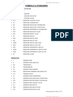 Piping and Instrument Diagram (P&id) Standard Symbols Detailed Documentation