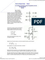 Transistor Amplifier Design Procedure