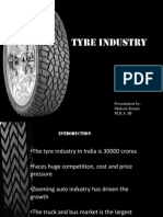 Tyre Industry: Presentation By: Mukesh Kumar M.B.A. IB