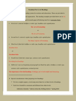 Turabian 5 Level Headings