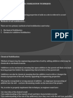 Improving The Engineering Properties of Soils On A Site Is Referred To As Soil Stabilisation