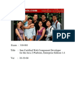 Actual Test - Sun Certified Web Component Developer For The Java 2 Platform, Enterprise Edition 1.4 (310-081)