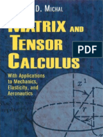 Matrix and Tensor Calculus - Aristotle D. Michal