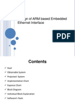 Design of ARM Based Embedded Ethernet Interface