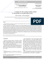 A Numerical Analysis For The Cooling Module Related To Automobile Air Conditioning System