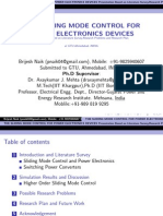 The Sliding Mode Control For Power Electronics Devices