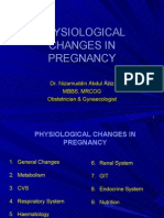 Physiologic Changes Pregnancy