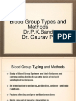 Blood Group Types and Methods