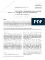 Dynamic Modeling and Simulation of A #Uidized Catalytic Cracking Process. Part II: Property Estimation and Simulation