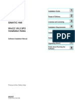 Simatic Hmi Wincc V6.2 Sp2 Installation Notes