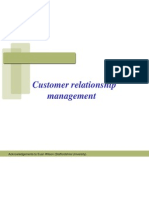 Customer Relationship Management: Acknowledgements To Euan Wilson (Staffordshire University)