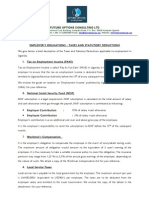 Taxes & Statutory Deductions On Employment Income