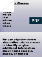 Adjective Clauses