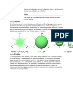Un Orbital Atómico Es Una Función Matemática Que Describe La Disposición de Uno o Dos Electrones en Un Átomo