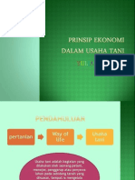 Prinsip Ekonomi Dalam Usahatani