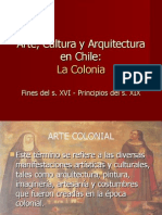 Arte Cultura y Arquitectura de Chile en La Epoca Colonial