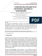 Spatial Data Authentication Through Novel Extended Hashing Algorithm in Steganography