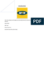 MTN Ghana 3G Setting