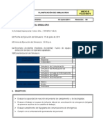 Ejemplo Planificacion de Simulacro Proyecto