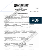 Wbjee 2012 Biology Question Paper