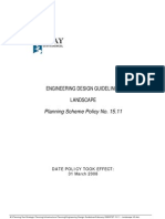 Engineering Design Guidelines Landscape: Planning Scheme Policy No. 15.11