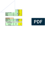 Weld Deposit Calculation