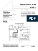 Integrated Synthesizer and VCO ADF4360-0: Features General Description