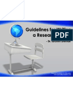 Guidelines For Writing A Research Paper: - Dr. Ibrahim Dremali