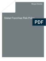 Global Franchise Risk Policy 2011 FINAL