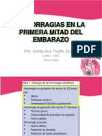 Hemorragias Primera Mitad Del Embarazo