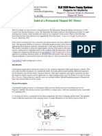 Dynamic Model of A Permanent Magnet DC Motor: Projects For Students