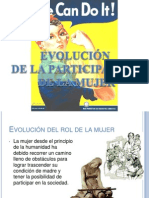 Evolución de La Participación de La Mujer