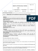 POP Elaboração Do Procedimento Operacional Padrão (POP)