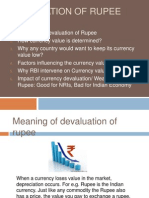 Devaluation of Rupee