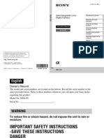 Interchangeable Lens Digital Camera: Instruction Manual E-Mount