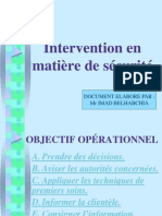 Intervention en Matière de Sécurité