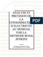 Analyse Et Prévision de La Consommation D'electricité Au Sénégal Par La Méthode BOX&JENKINS