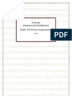 A Survey On Employees' Job Satisfaction