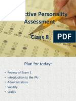 Objective Personality Assessment Class 8