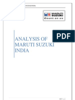 Analysis of Maruti Suzuki