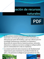 Conservación de Recursos Naturales