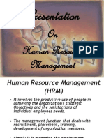 Presentation: On Human Resource Management